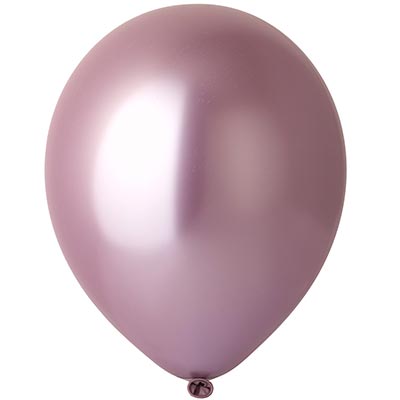 Розовая Шары 13см хром розовые 1102-2406