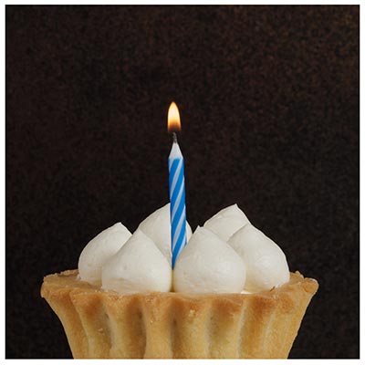 Свечи для торта Свечи Спирали с подст Синие 6см 12шт