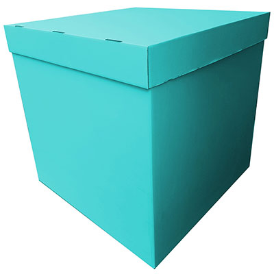 Коробка для надутых шариков бирюза