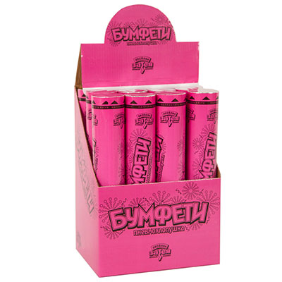 Хлопушка Хлопушка Бумфети 30см конфетти розовое