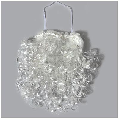 Праздничные аксессуары Борода Санта Клауса 25см