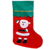 Носок для подарков Санта текстиль, 36см