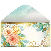 Свадьба ЛЮКС Конверт для денег Свадебный 1509-1515