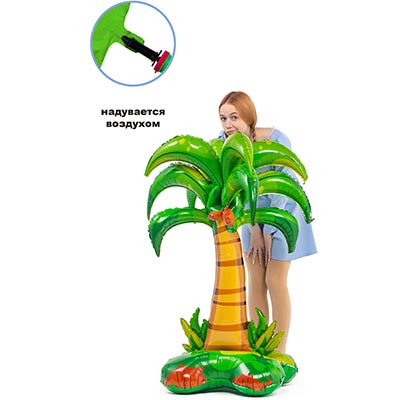 Шарики из фольги Шар напольный Пальма, под воздух