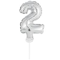 Цифра-топпер 2 5" Silver