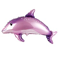 Шар фигура Дельфин милый розовый
