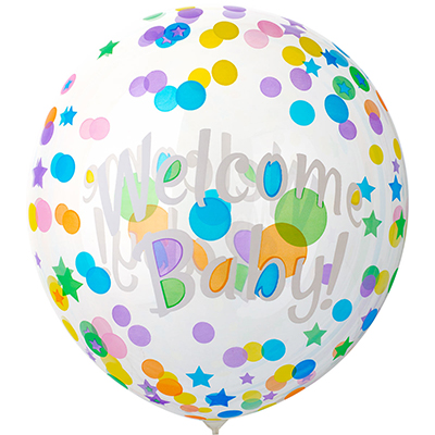 Я родился Шар BUBBLE СФЕРА 45см WELCOME BABY 1202-3307