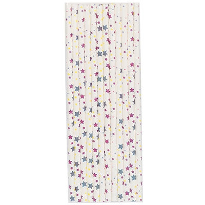 Барные аксессуары Трубочки для коктейля бум Единорог, 12шт