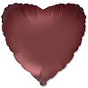  Шар сердце 45см Сатин Rooibos 1204-1495