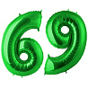 Цифры и числа Шар цифра "6 или 9", 102см Green 1207-2696
