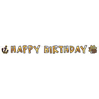 Пираты Гирлянда Happy Birthday Карта Пирата 1505-2130