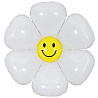 Цветы Любимым Шар фигура Ромашка Улыбка белая 1207-4986