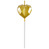 Валентинов День Свеча Сердце Диамант золотое 3,5см 1502-6827