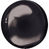 Черная Шар 3D СФЕРА 40см Металлик Black 1209-0212