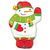Новогодний снеговик Шар-фигура Снеговик забавный 1207-1076