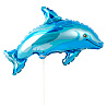 Морской мир Шар Мини фигура Дельфин голубой 1206-0109