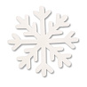  Фигура мягкая Снежинка белая, 10см, 10шт 1501-4552