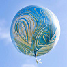 Шар 3D СФЕРА 40см Мрамор Blue Яркий
