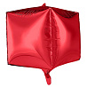 Красная Шар 3D КУБ 35см Металлик Red 1209-0432