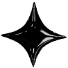 Черная Шарик 74см звезда 4х-конечная Black 1204-1324