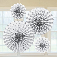 Белая Фанты White Горошек Шеврон блеск, 4 шт 1505-1222