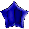 Синяя Шар Звезда 45см Металлик Blue Capri 1204-1386