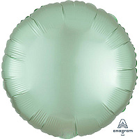 Зеленая Шарик КРУГ 45см Сатин MintGreen 1204-0906