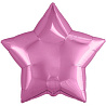 Розовая Шар Звезда 45см Металл Pink 1204-0788