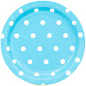  Тарелки малые Горошек голубые, 6 шт 1502-3918