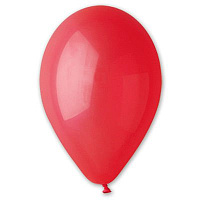 Красная Шарик 25см, цвет 45 Пастель Red 1102-0287