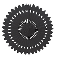 Черная Фант бумажный черный 40см 1409-0169