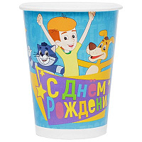 Простоквашино Стакан С ДР Простоквашино 250мл 6шт 1502-6852