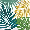  Тарелки малые Лист Пальмы, 8 штук 1502-4800