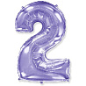 Цифры и числа Шар цифра 2 101см Lilac 1207-4736