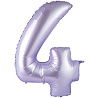 Цифры и числа Шар цифра "4", 102см Сатин Lilac 1207-5745
