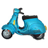Машинки Шар фигура Скутер голубой 1207-3923