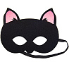  Маска фетр Кошка черная 1501-5239