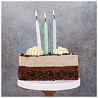 Свечи для торта с подставками Светящиеся