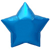 Синяя Шар Звезда 76см Металлик Blue 1204-1112