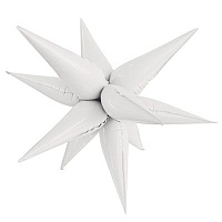 Белая Шар 3D ЗВЕЗДА 64см Составная White 1209-0445