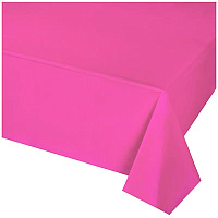 Розовая Скатерть ярко-розовая 140х275см 1502-6180