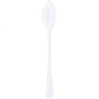 Прозрачная Ложки пластик мини прозрачные Clear 40шт 1502-2899