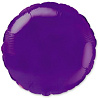  Шарик 9" круг металлик Violet 1204-0169