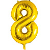 Цифры и числа Шар цифра "8", 101см Gold 1207-2780