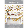 Снежинка Декор сладкого стола Золотое Рождество 1502-3859