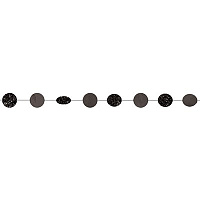 Черная Гирлянда Круги Black блеск 2,1м 6шт 1505-1220