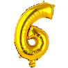 Цифры и числа Шар цифра "6", 36см Gold 1206-0915