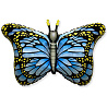 Бабочки Шар фигура Бабочка крылья голубые 1207-3411