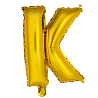 Буквы Шар Мини буква "К", 36см Gold 1206-0813