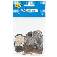 Серебряная Конфетти Круги фольг серебро 2,5см 20гр 1501-4942
